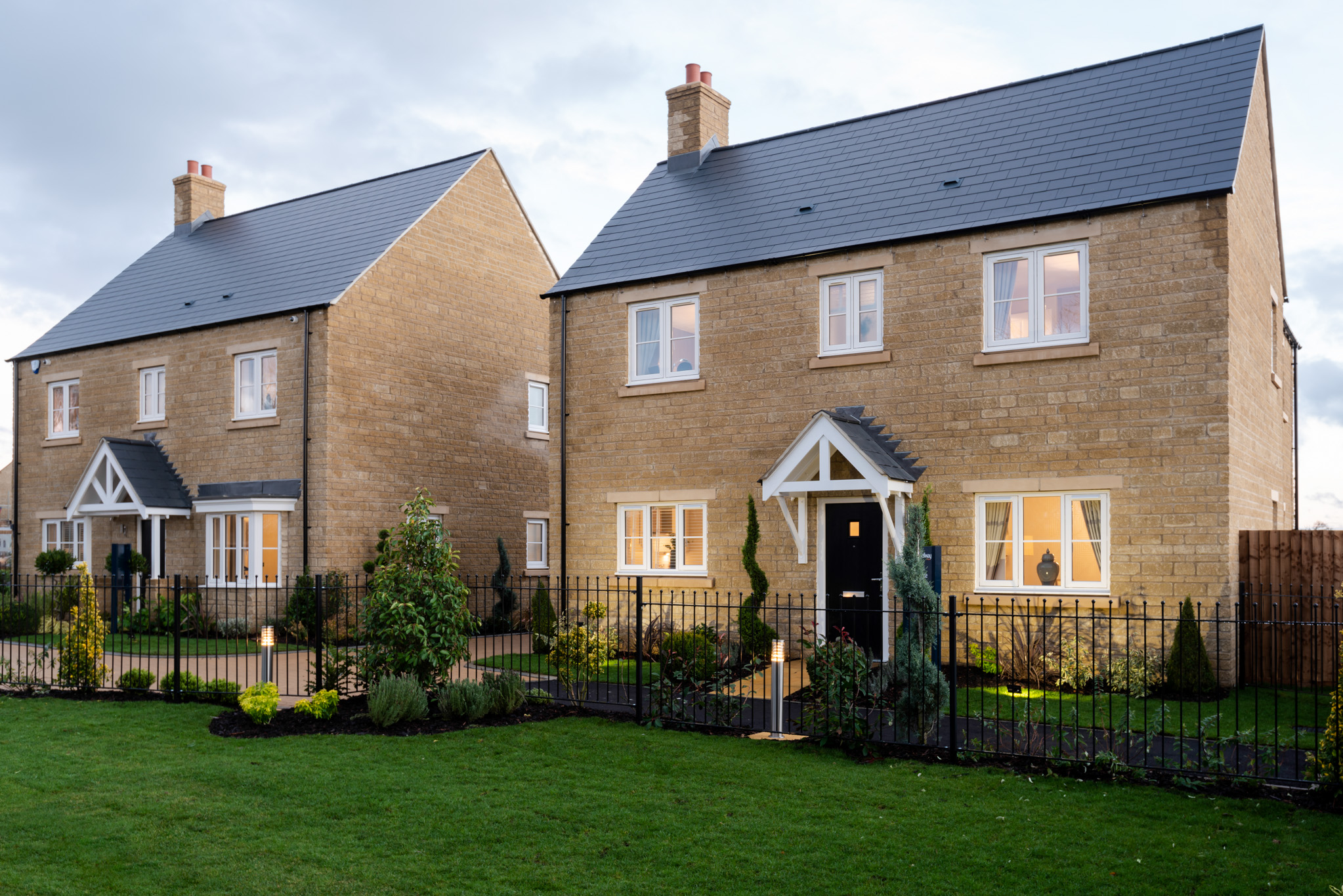 Building work complete at new housing development near Bicester