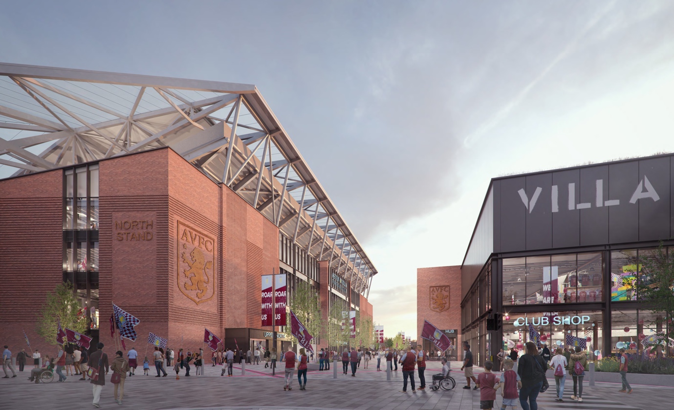 Aston Villa unveils new CGIs of Villa Park redevelopment | Construction ...