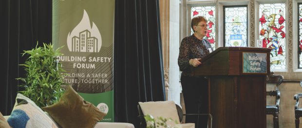 Dame Judith Hackitt speaking at the Building Safety Forum