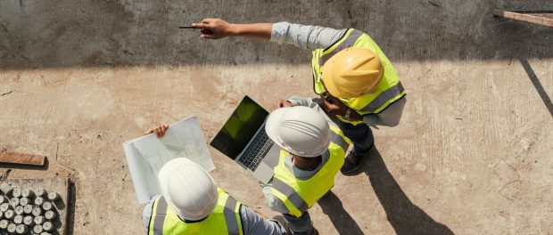 GEO152 - Contractors inspect site - IMAGE